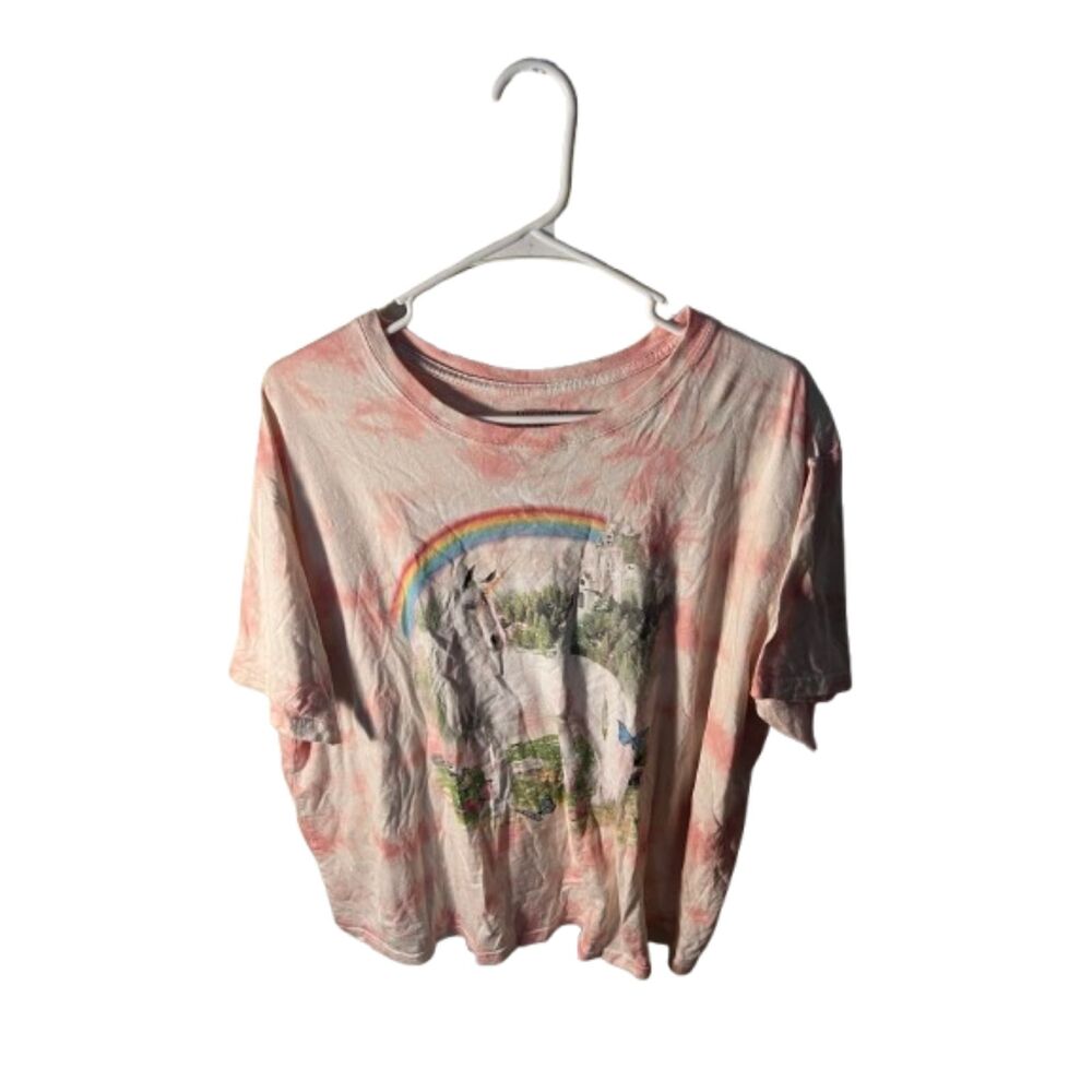 Mighty Fine Unicorn & Rainbow Tie-Dye Graphic Tee